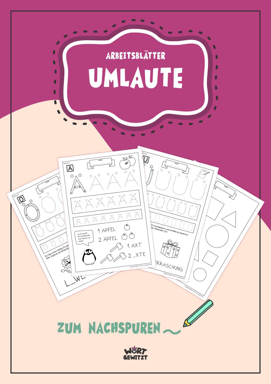 Arbeitsblätter Umlaute (Digitaler Download)