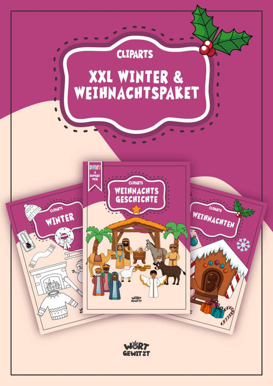 XXL SPARPAKET Cliparts für Winter und Weihnachten