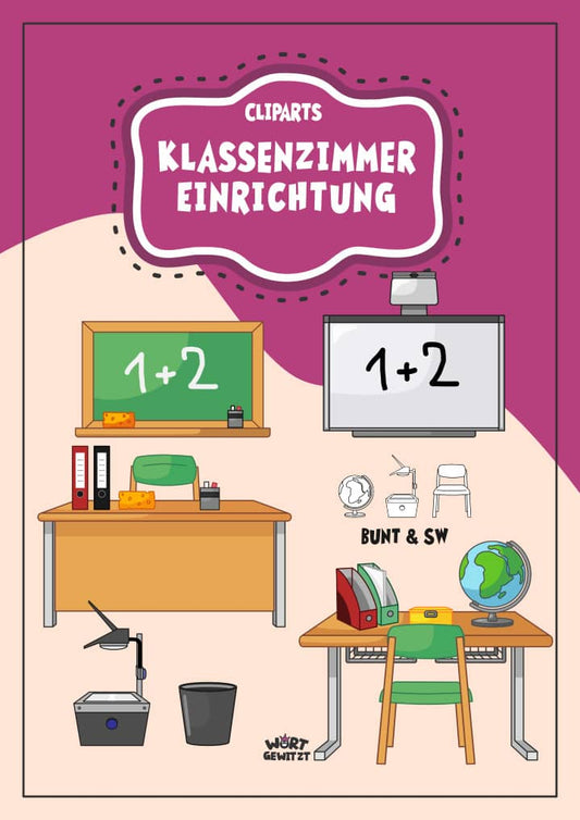 Cliparts Klassenzimmer Einrichtung