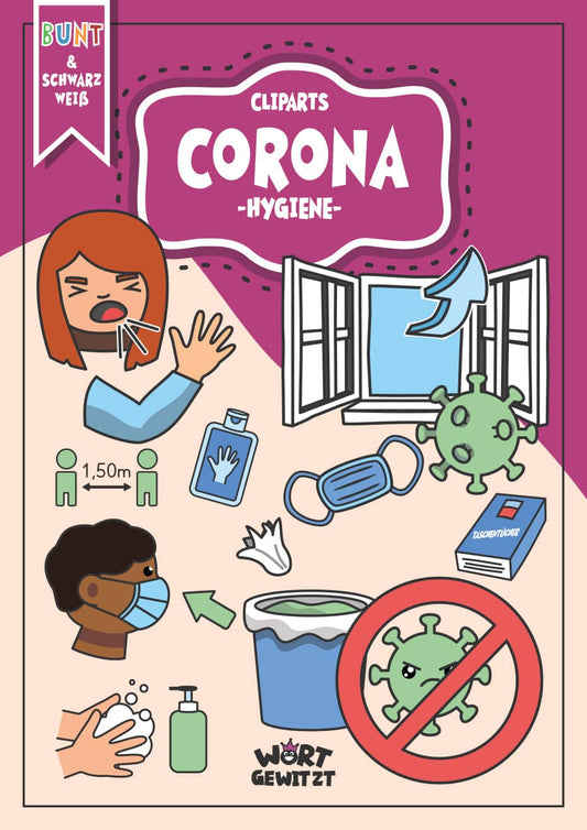 Cliparts zu Corona (Covid 19) Hygienemaßnahmen